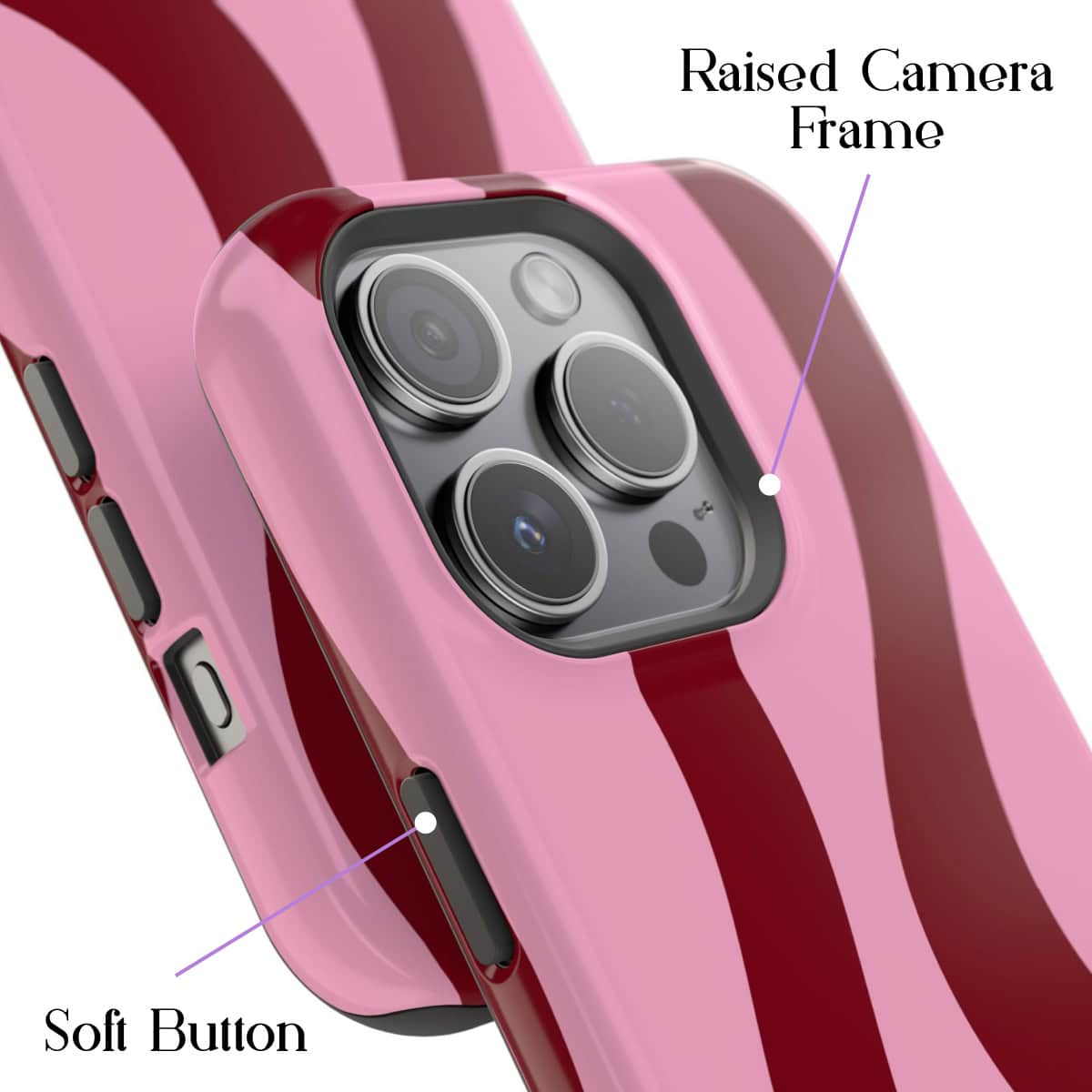 Cherry Swirl - iPhone 15 Pro Case - Image 3