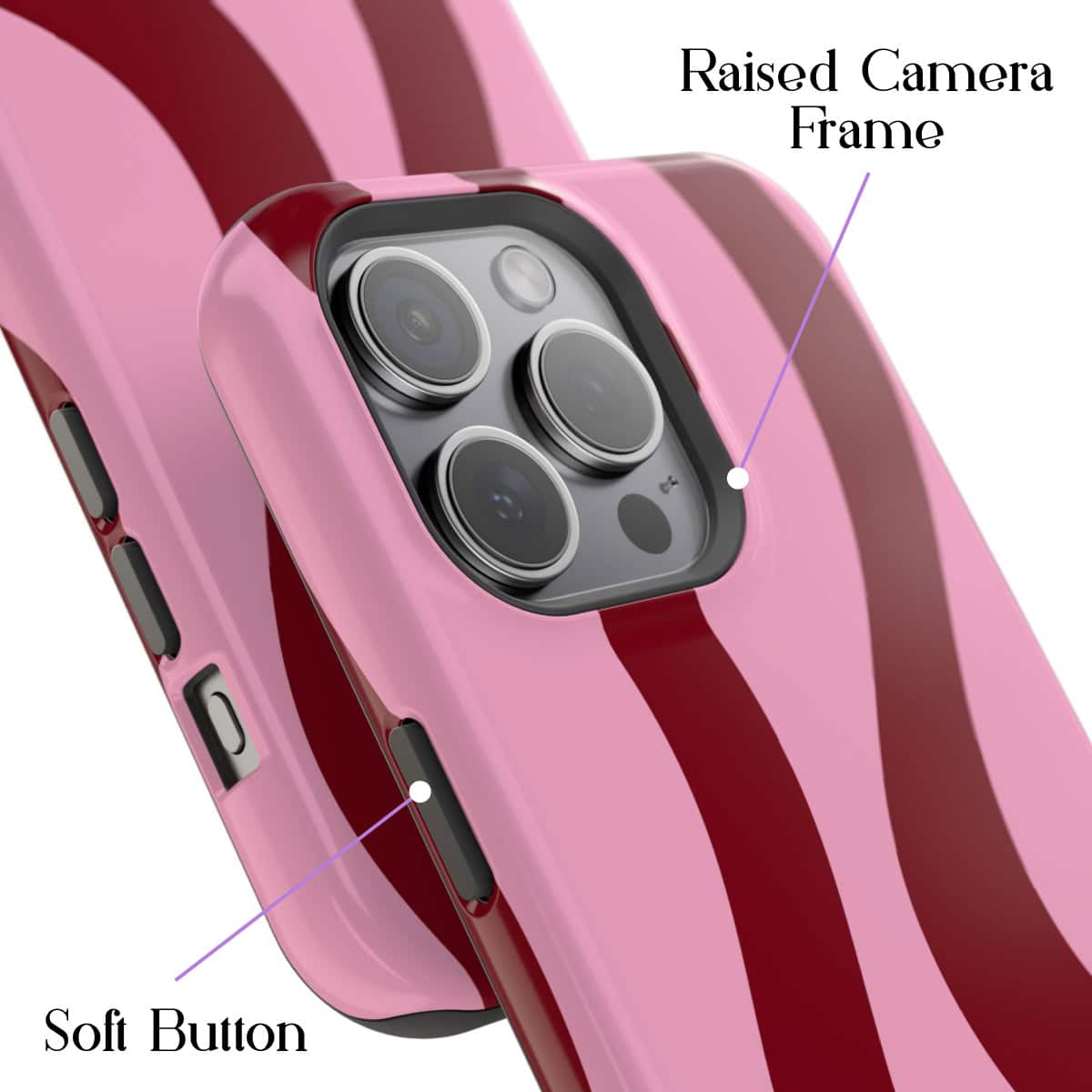 Cherry Swirl - iPhone 15 Pro Max Case - Image 3