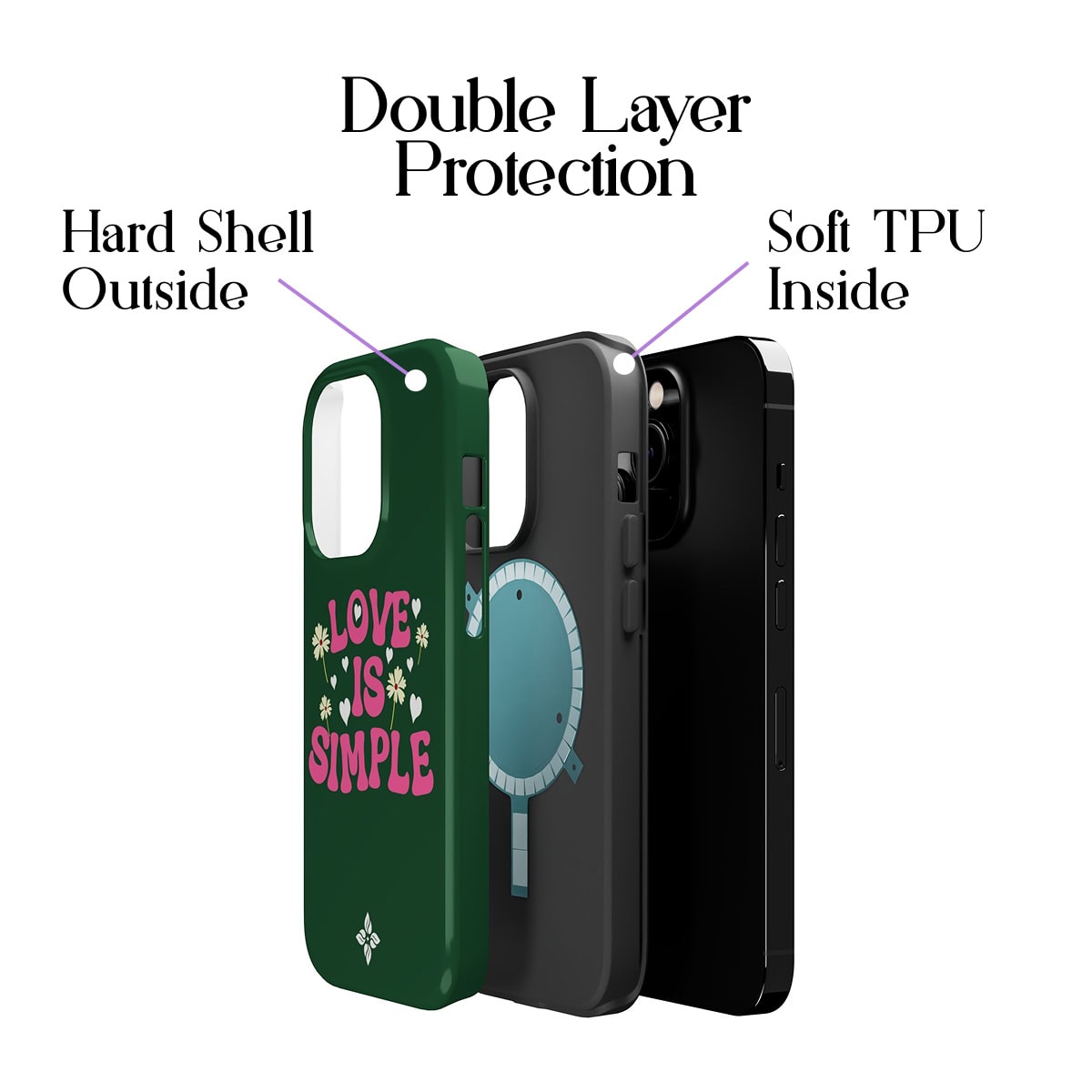Love is simple - iPhone 14 Pro Case - Image 2