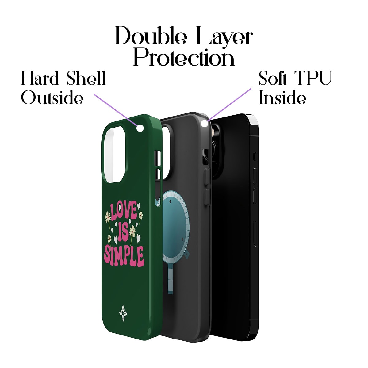 Love is simple - iPhone 14 Pro Max Case - Image 2