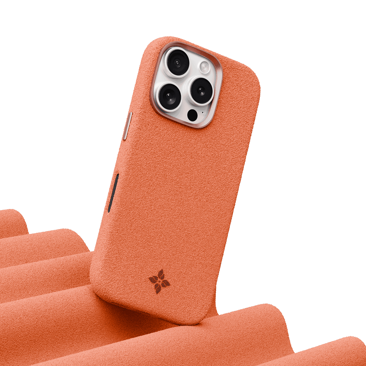 Alcantara Orange – iPhone 16 Pro Max Case - Image 3