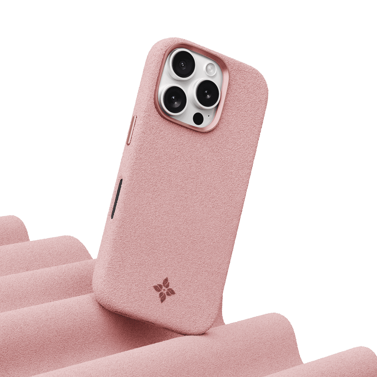 Alcantara Dirty Pink – iPhone 16 Pro Max Case - Image 3