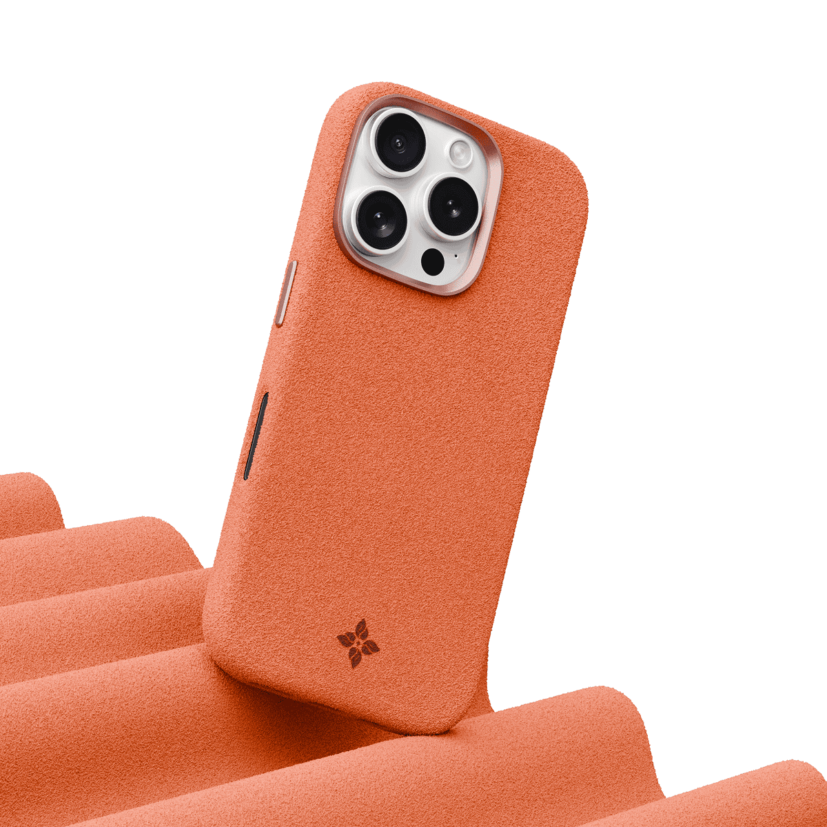 Alcantara Orange – iPhone 15 Pro Max Case - Image 3