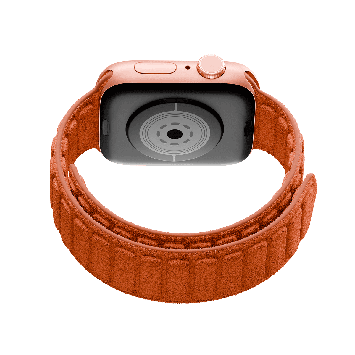 Alcantara Orange – Magnetic Watch Band - Image 2