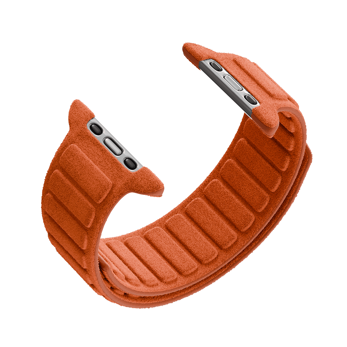 Alcantara Orange – Magnetic Watch Band - Image 5