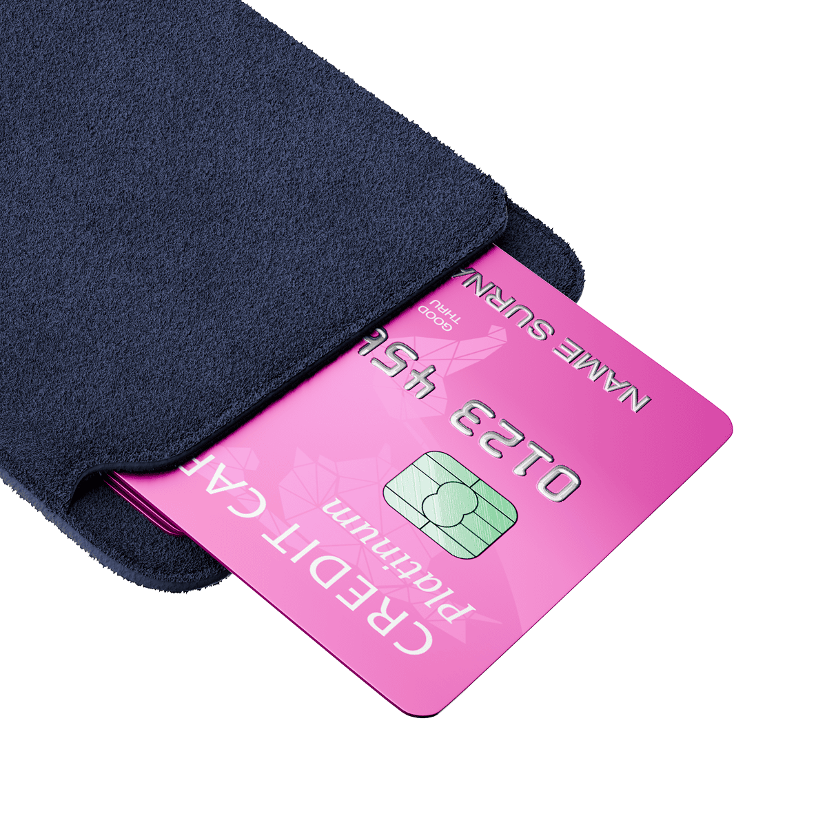 Alcantara Purple Blue – MagSafe Wallet - Image 6