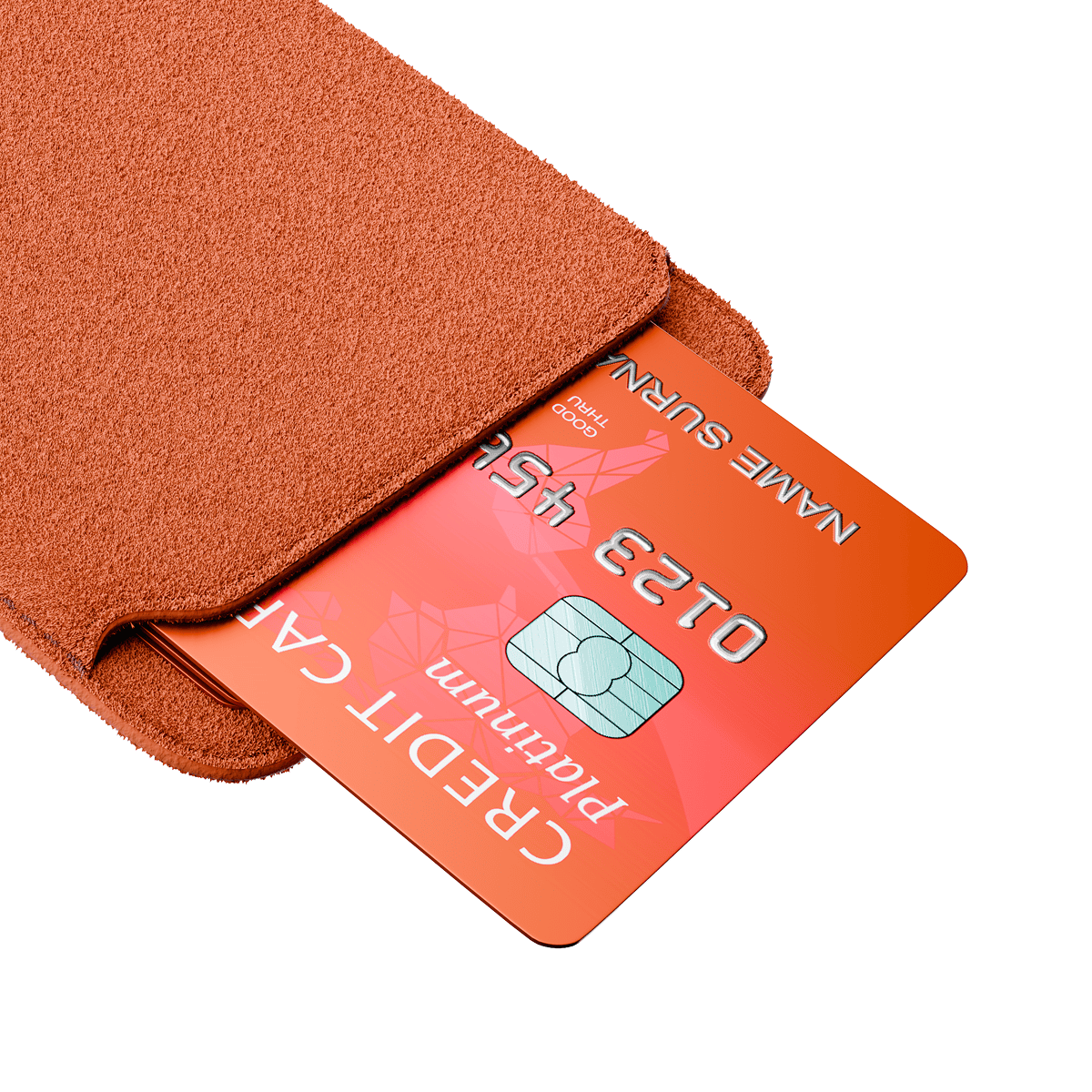 Alcantara Orange – MagSafe Wallet - Image 6