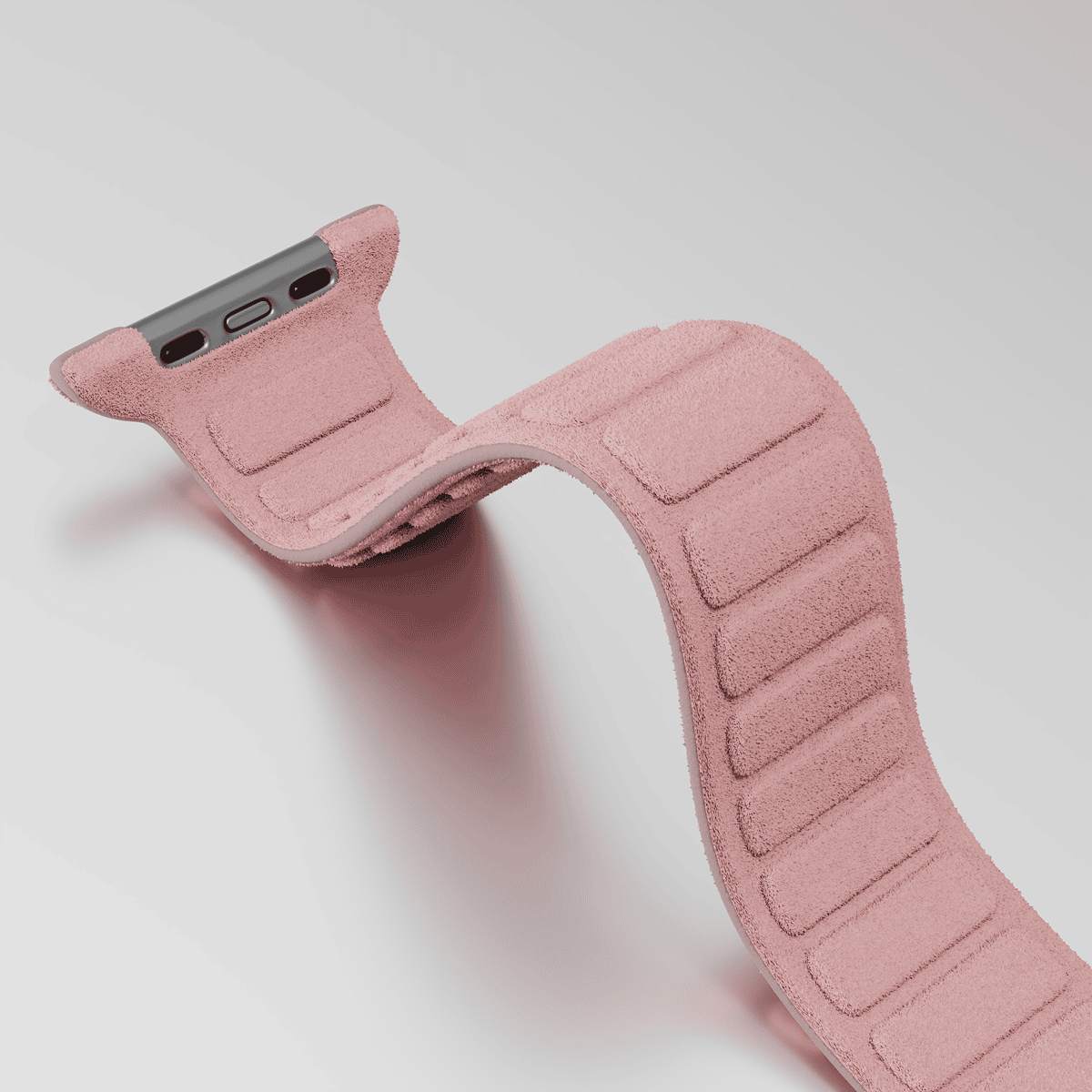 Alcantara Dirty Pink – Magnetic Watch Band - Image 6