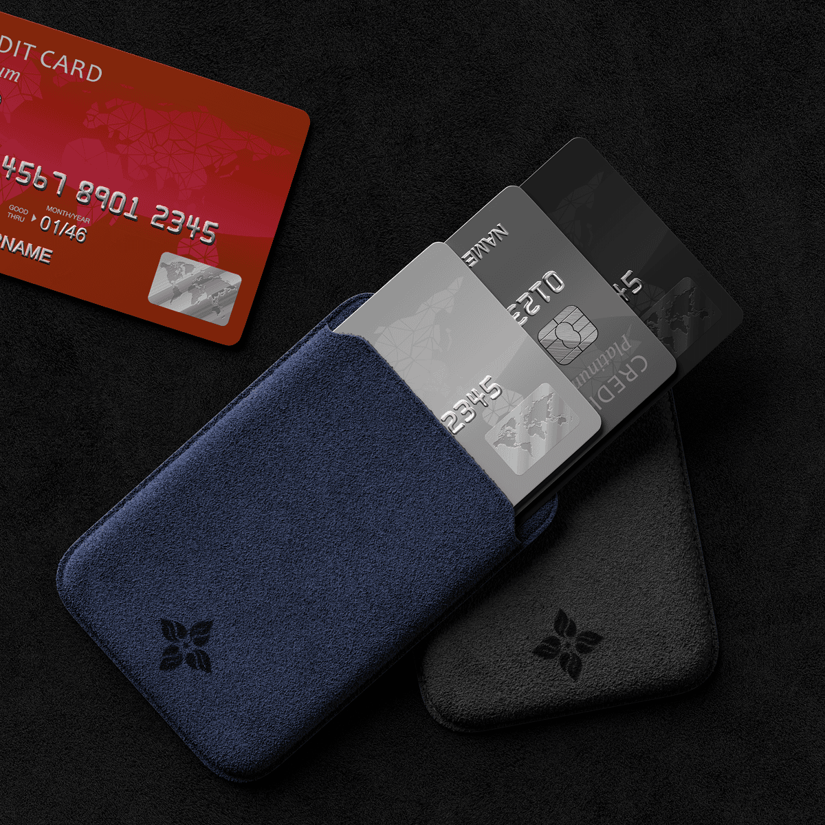 Alcantara Purple Blue – MagSafe Wallet - Image 7