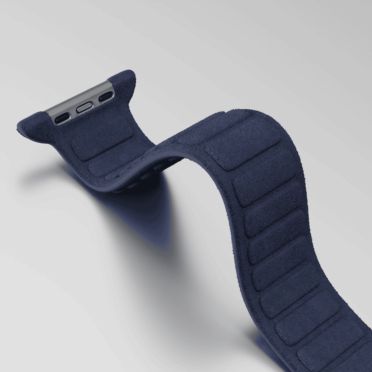Alcantara Purple Blue – Magnetic Watch Band - Image 6