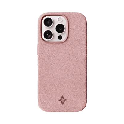 Alcantara Dirty Pink – iPhone 16 Pro Max Case