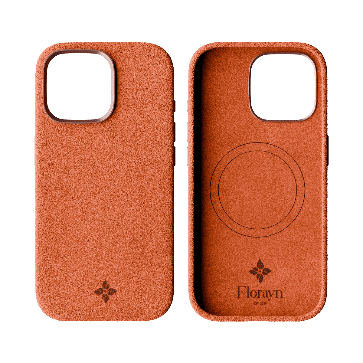 Alcantara Orange – iPhone 15 Pro Max Case - Image 2