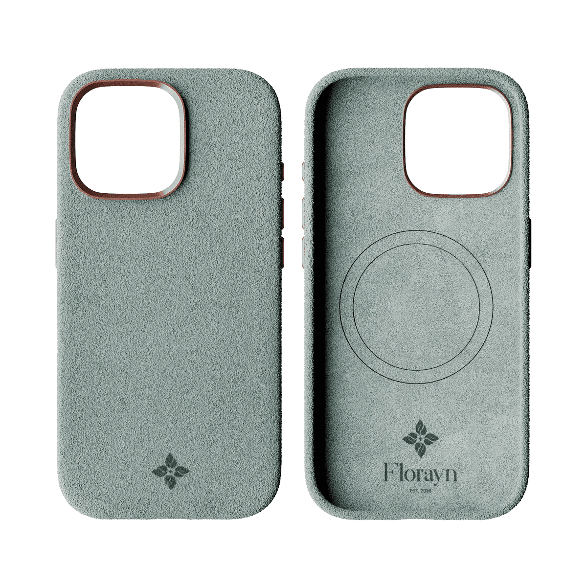 Alcantara Cyan – iPhone 15 Pro Max Case - Image 2