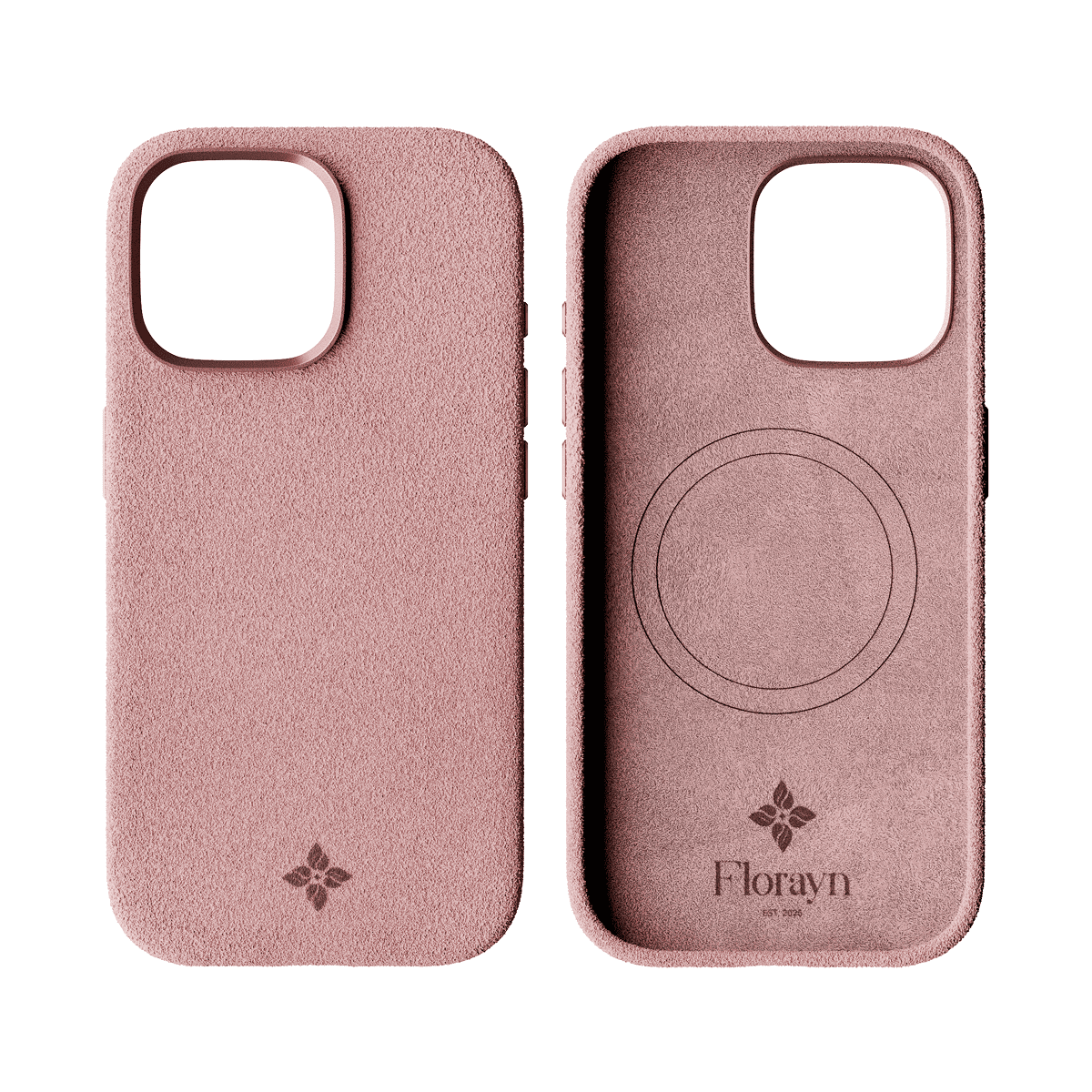 Alcantara Dirty Pink – iPhone 15 Pro Max Case - Image 2