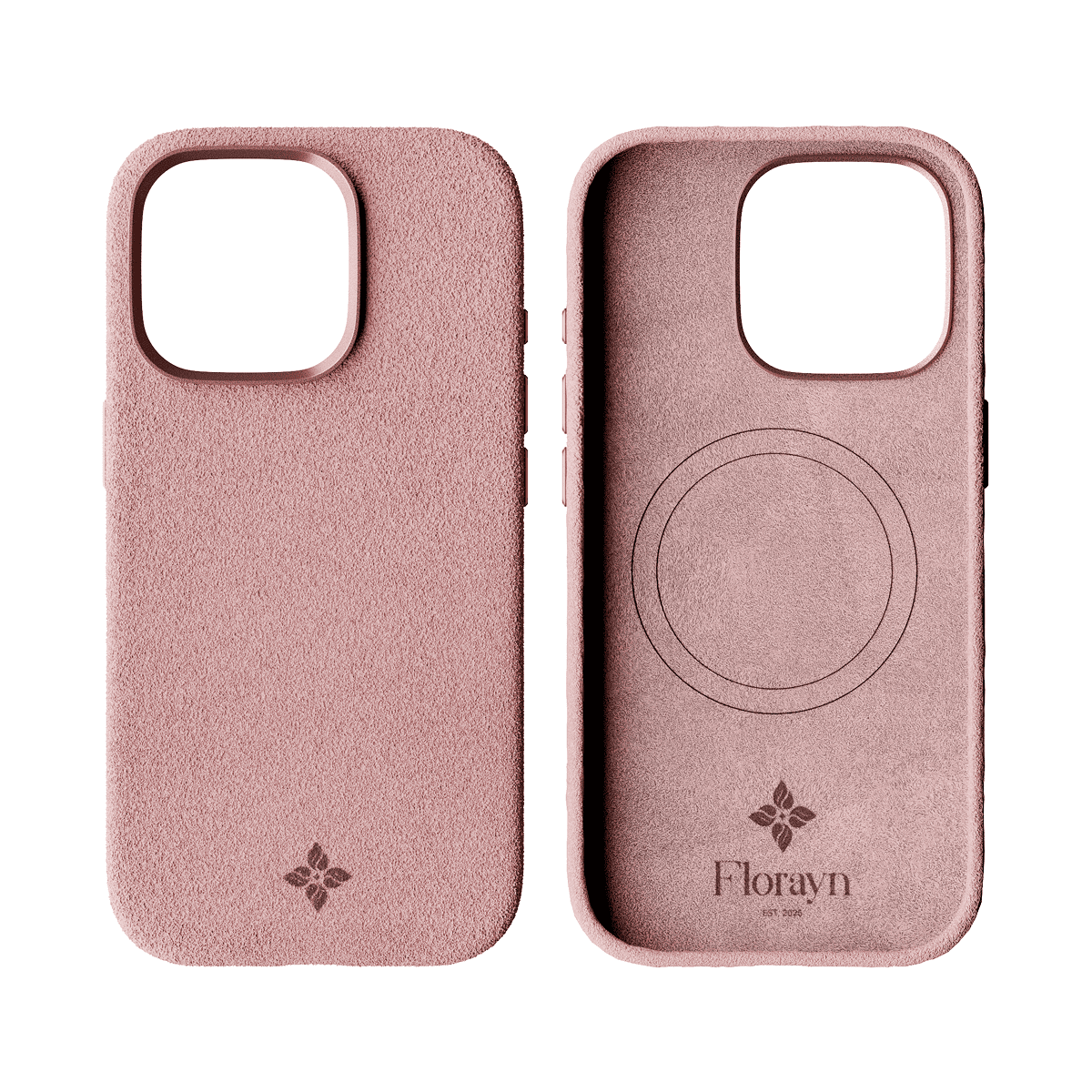 Alcantara Dirty Pink – iPhone 16 Pro Max Case - Image 2