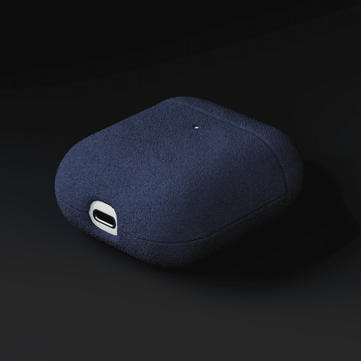 Alcantara Purple Blue – AirPods 1/2 Case - Image 4