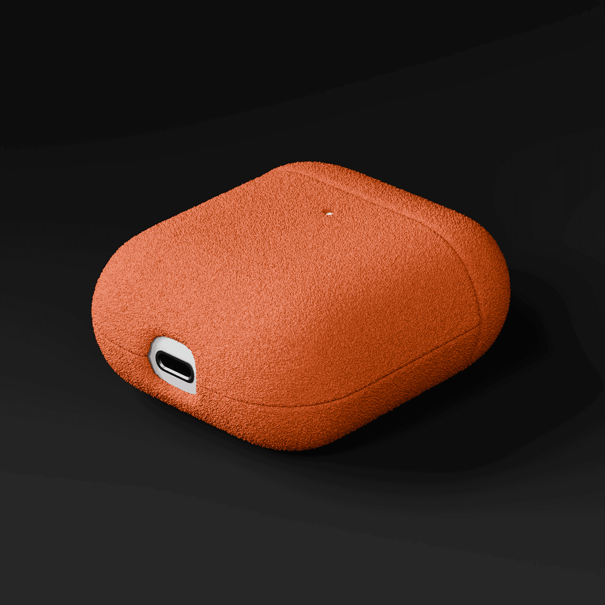 Alcantara Orange – AirPods 1/2 Case - Image 4