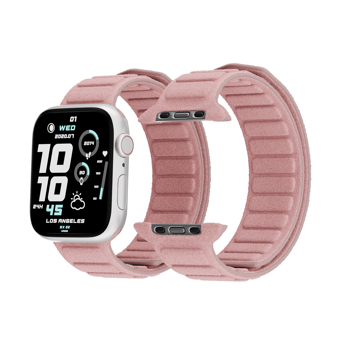 Alcantara Dirty Pink – Magnetic Watch Band - Image 4