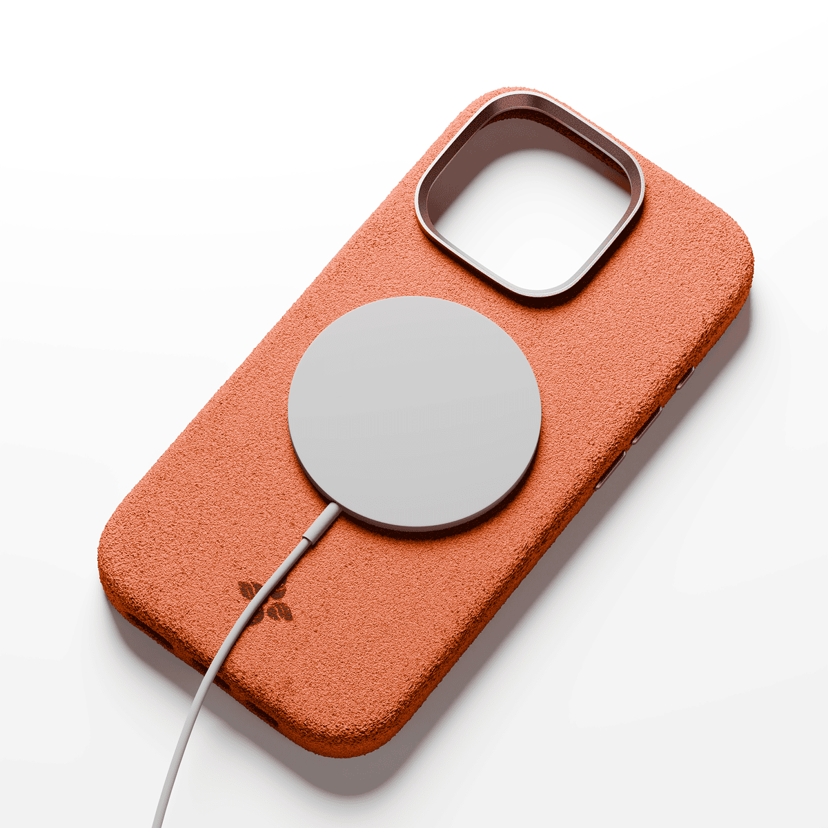 Alcantara Orange – iPhone 16 Pro Max Case - Image 4