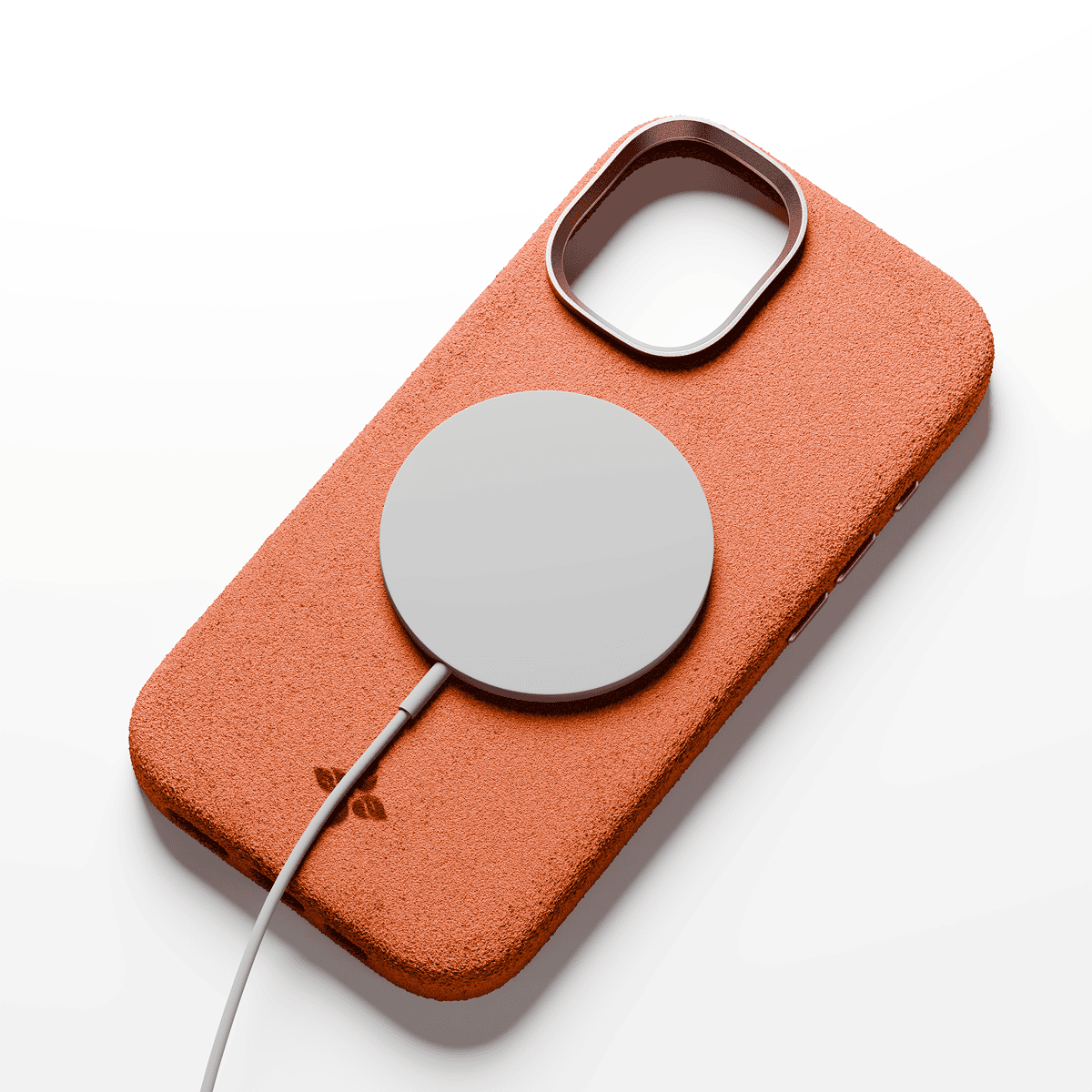 Alcantara Orange – iPhone 17 Case - Image 4
