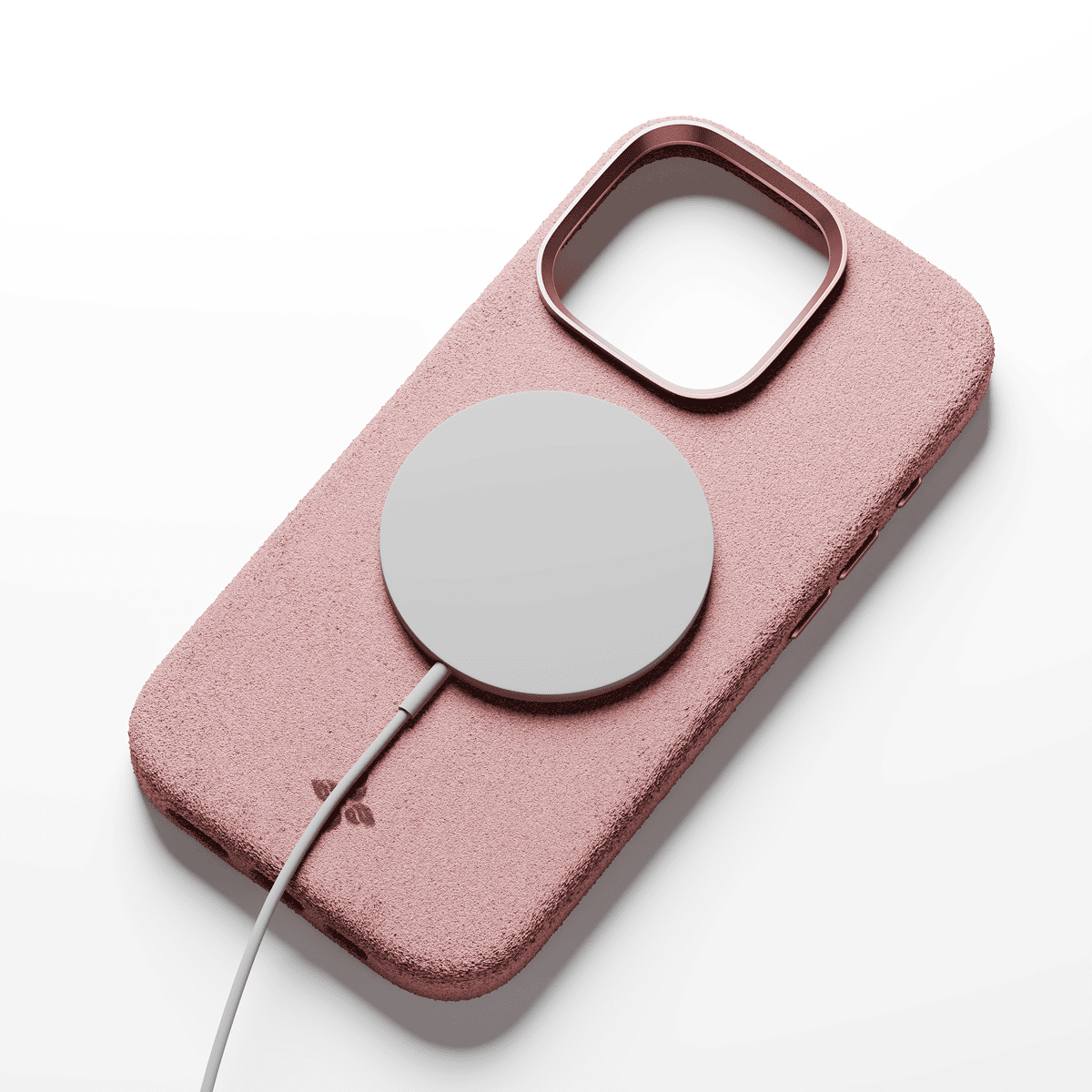 Alcantara Dirty Pink – iPhone 15 Pro Max Case - Image 4