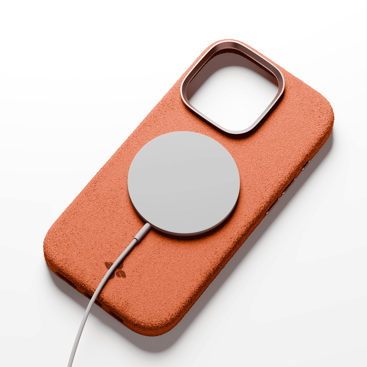 Alcantara Orange – iPhone 15 Pro Max Case - Image 4