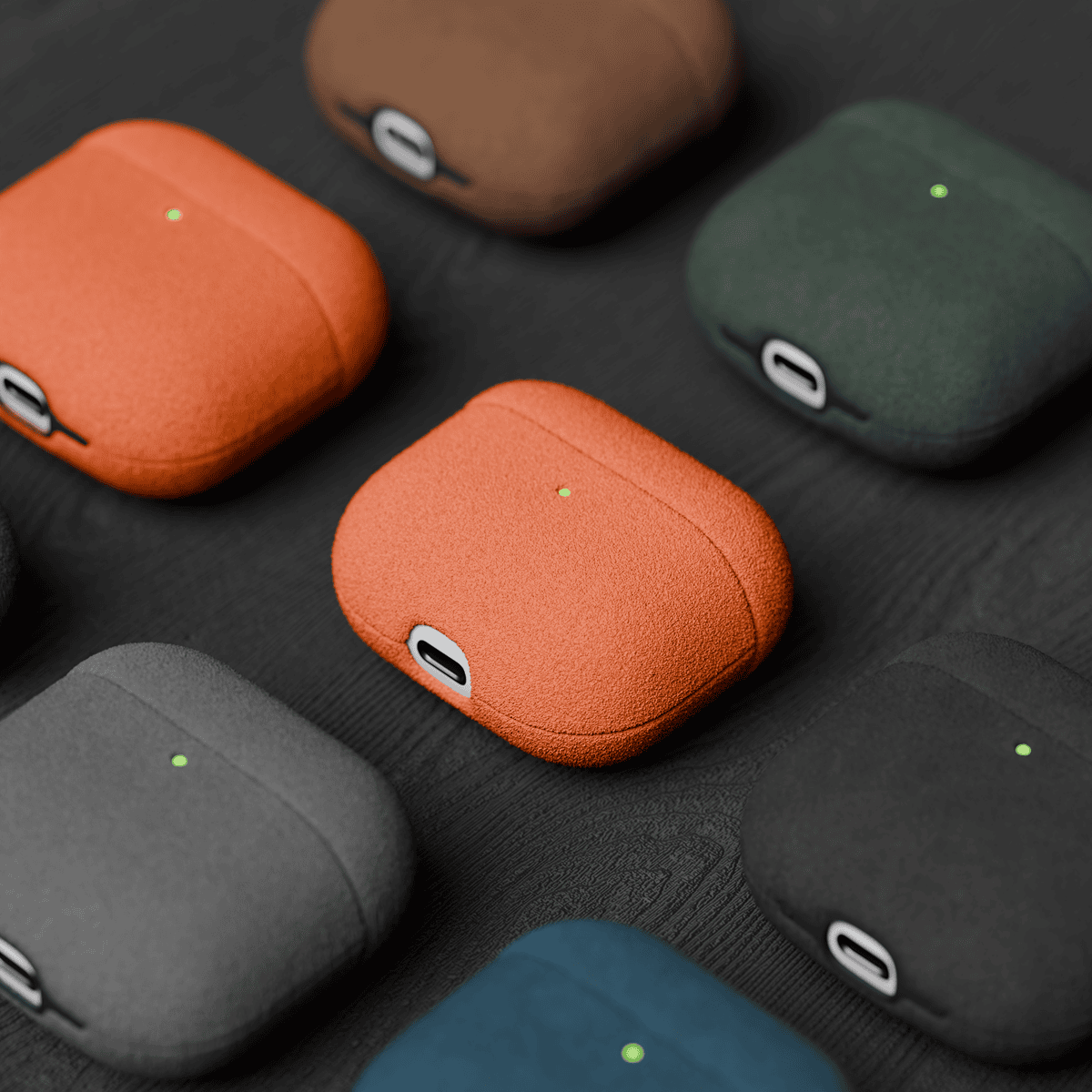 Alcantara Orange – AirPods 3 Case - Image 5