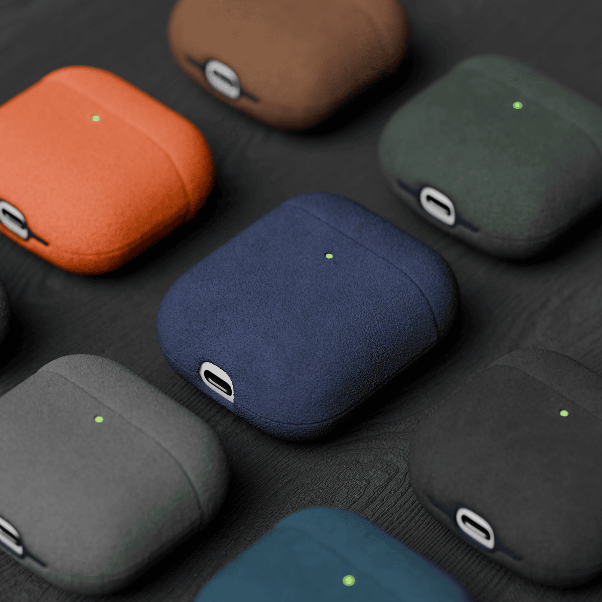 Alcantara Purple Blue – AirPods 1/2 Case - Image 5