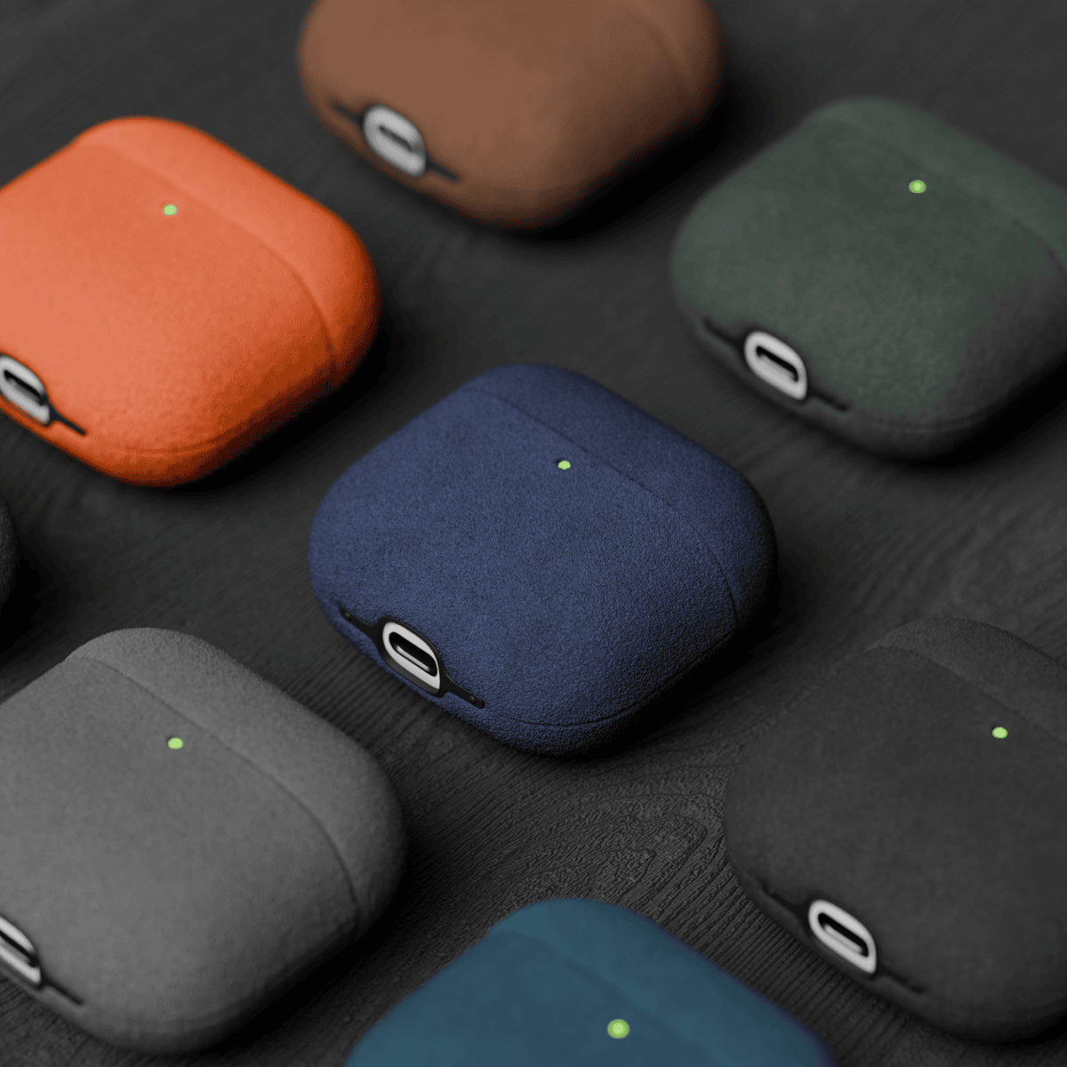 Alcantara Purple Blue – AirPods 4 Case - Image 5