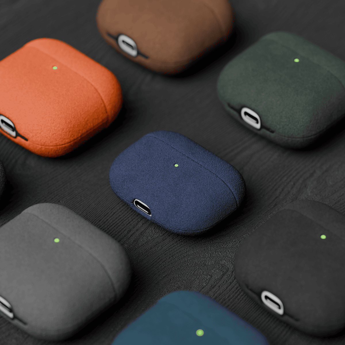 Alcantara Purple Blue – AirPods Pro Case - Image 5