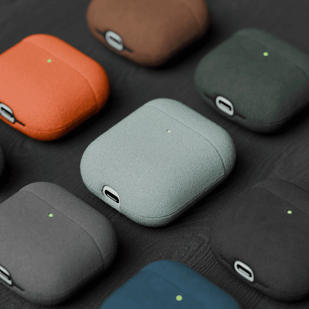 Alcantara Cyan – AirPods 1/2 Case - Image 5