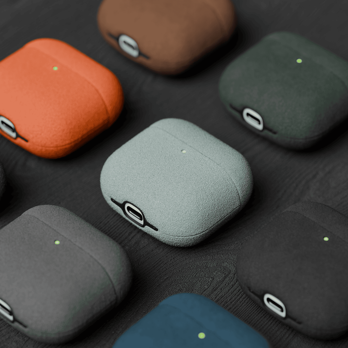 Alcantara Cyan – AirPods 4 Case - Image 5