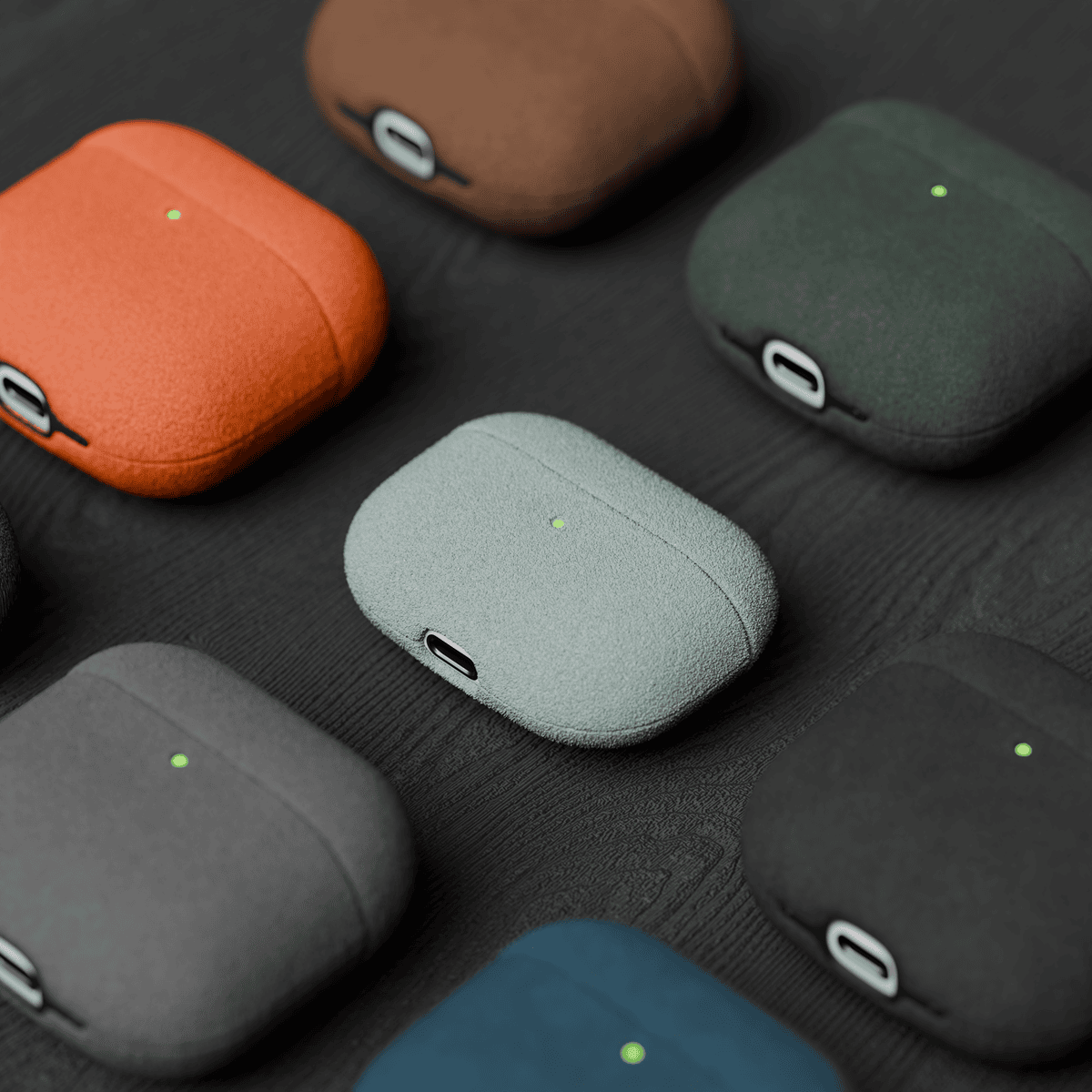 Alcantara Cyan – AirPods Pro Case - Image 5