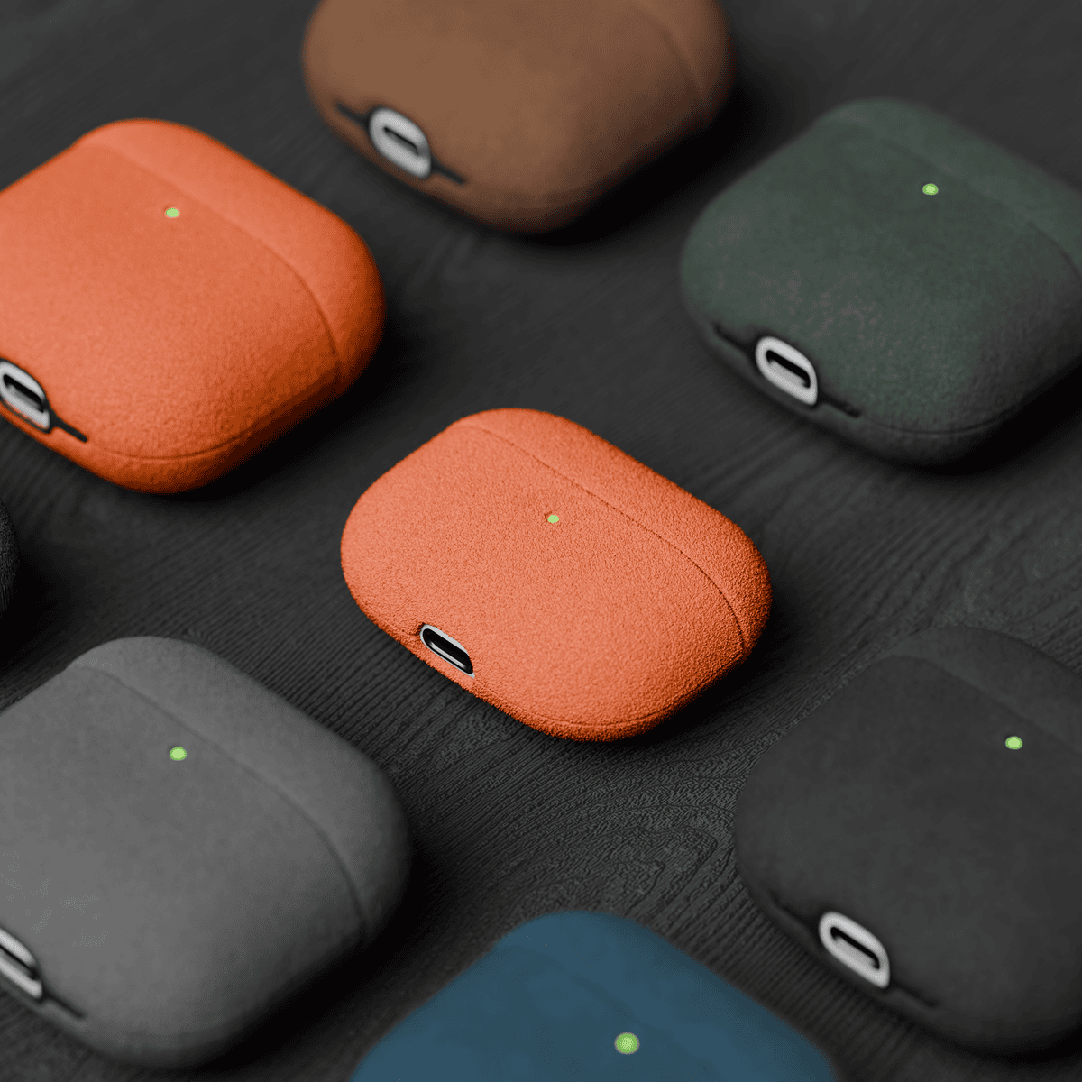 Alcantara Orange – AirPods Pro Case - Image 5