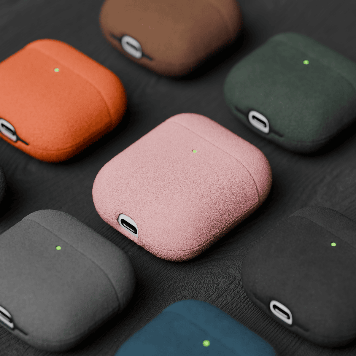 Alcantara Dirty Pink – AirPods 1/2 Case - Image 5