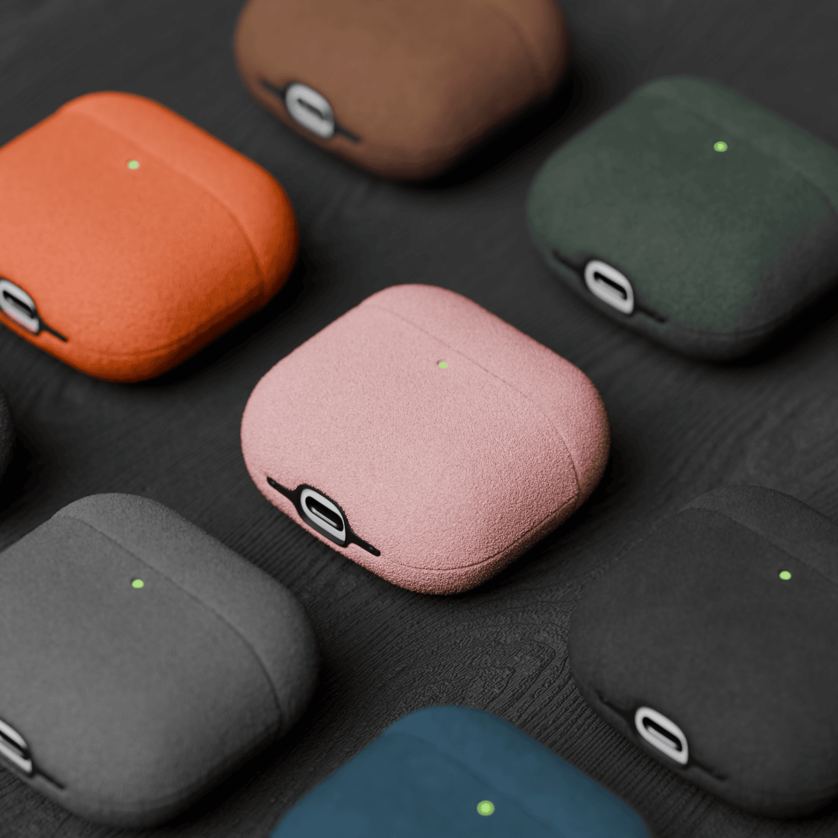 Alcantara Dirty Pink – AirPods 4 Case - Image 5