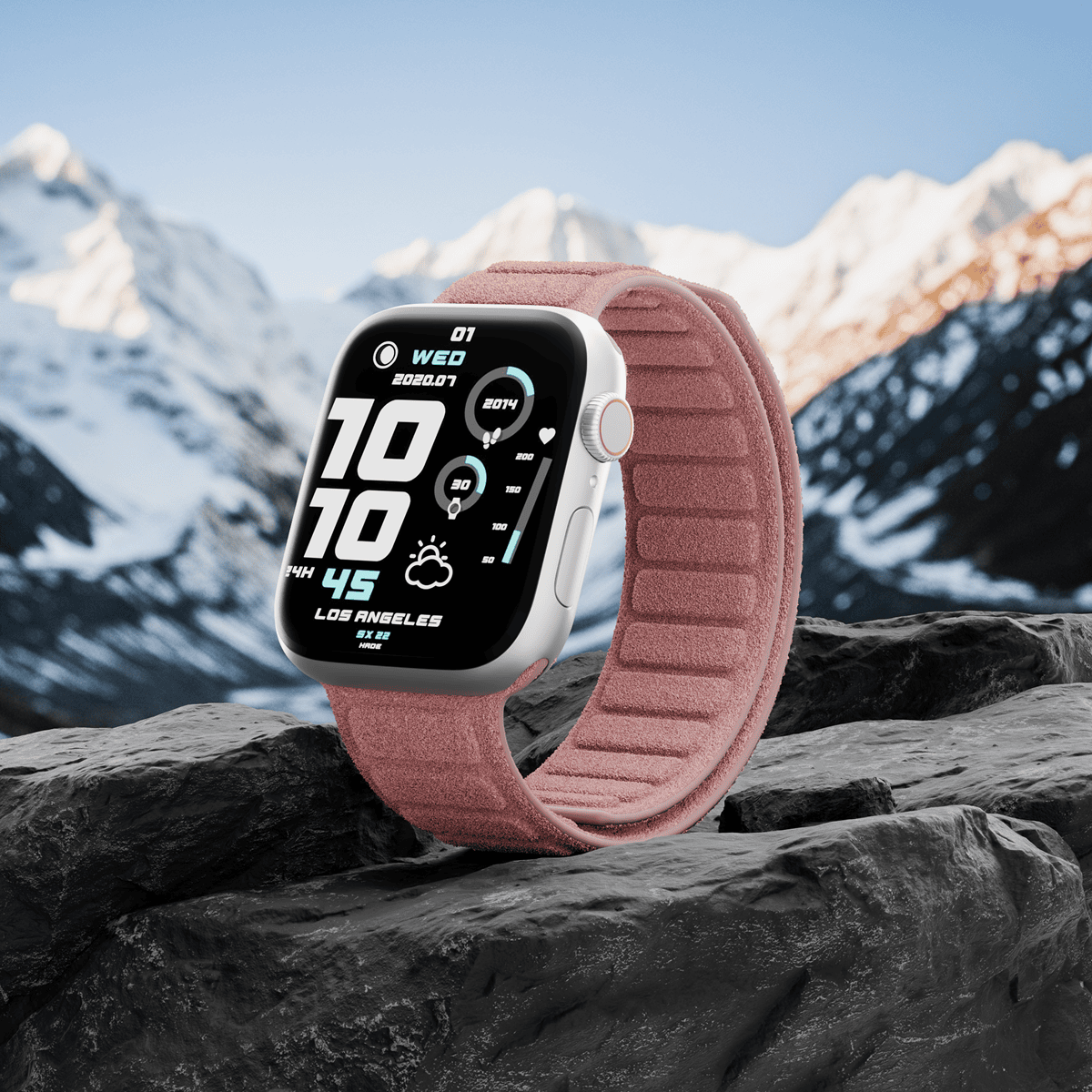 Alcantara Dirty Pink – Magnetic Watch Band - Image 7