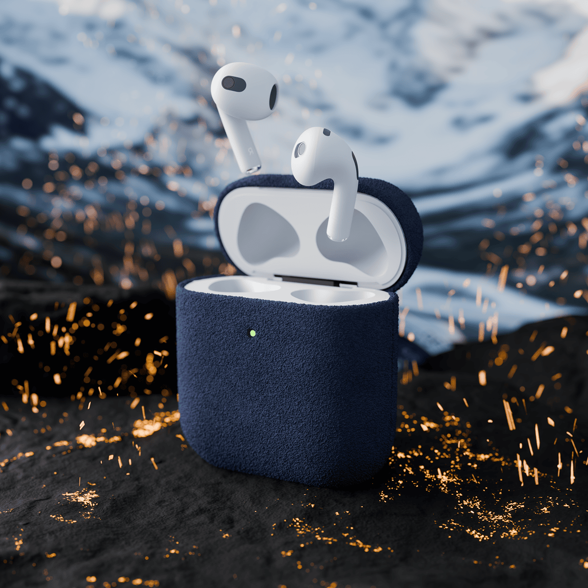 Alcantara Purple Blue – AirPods 1/2 Case - Image 6