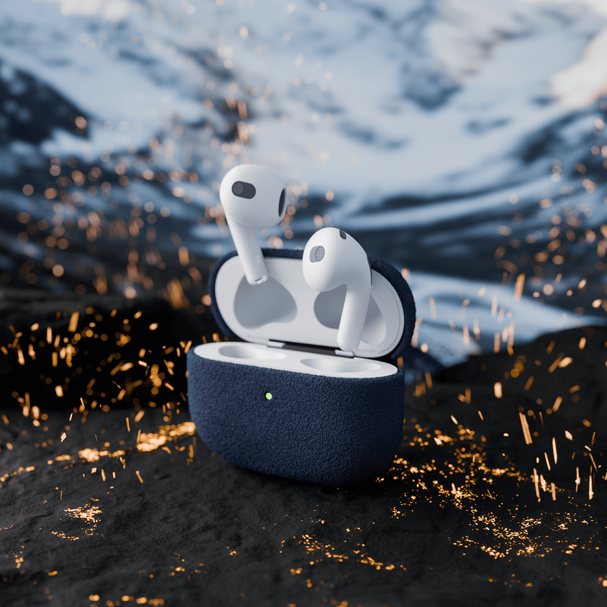 Alcantara Purple Blue – AirPods Pro Case - Image 6