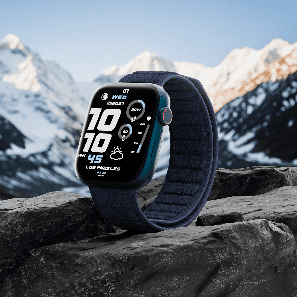 Alcantara Purple Blue – Magnetic Watch Band - Image 7