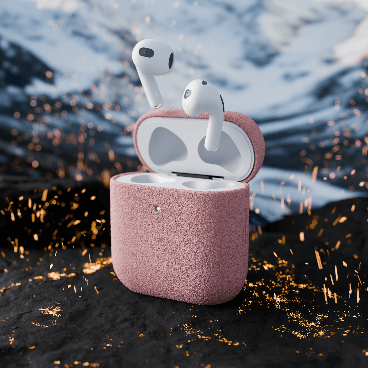 Alcantara Dirty Pink – AirPods 1/2 Case - Image 6