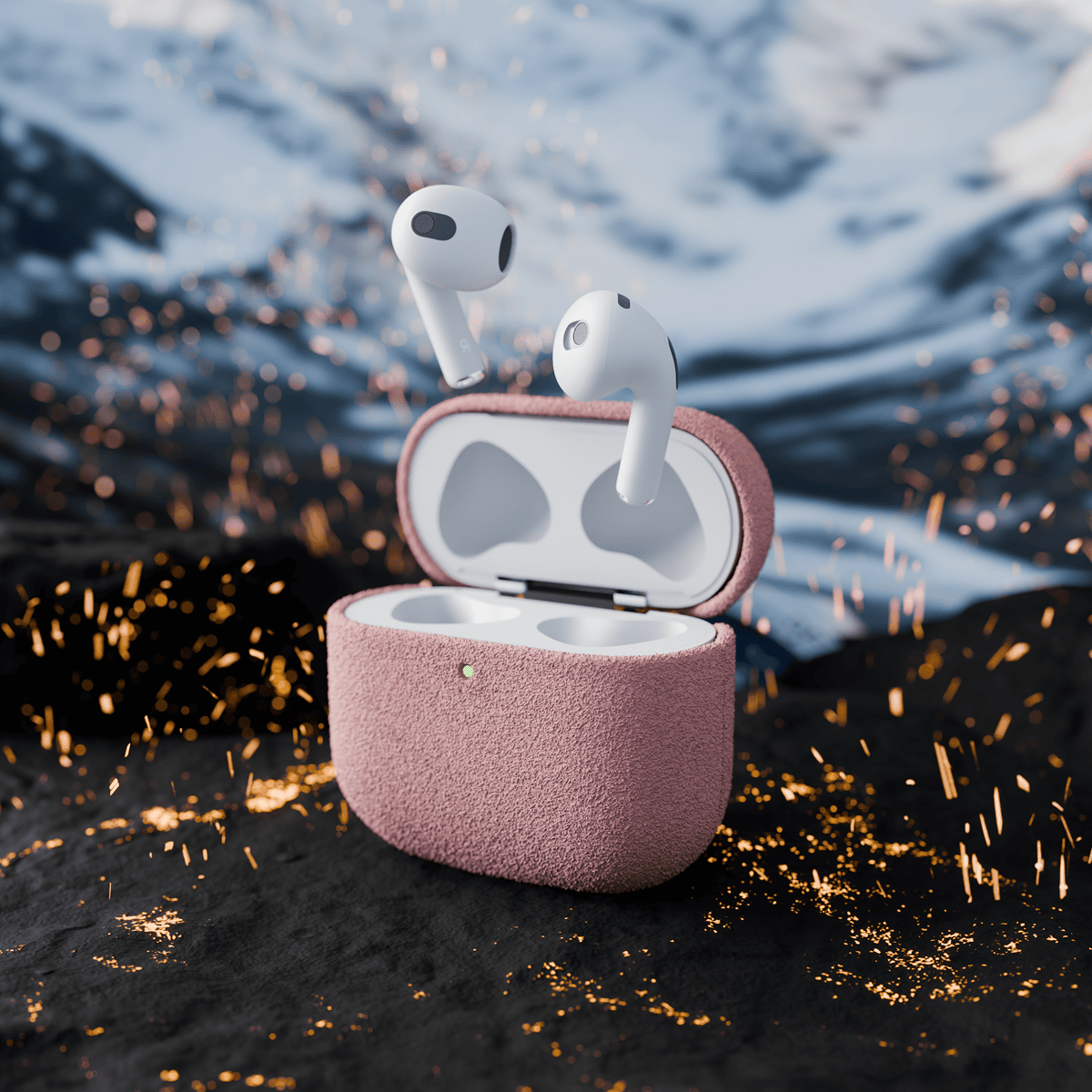 Alcantara Dirty Pink – AirPods 4 Case - Image 6