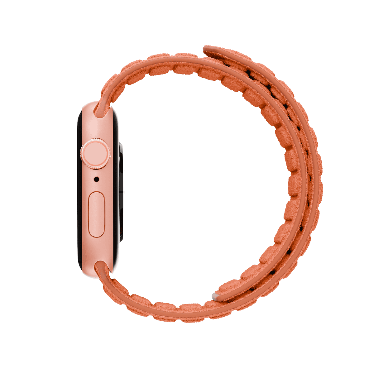 Alcantara Orange – Magnetic Watch Band - Image 3