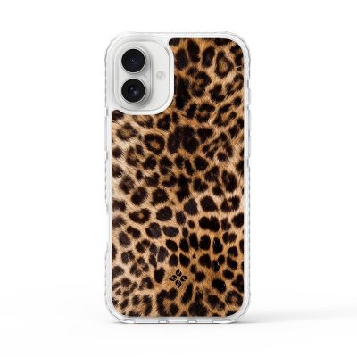 Amber Leopard – iPhone 16 Plus Case