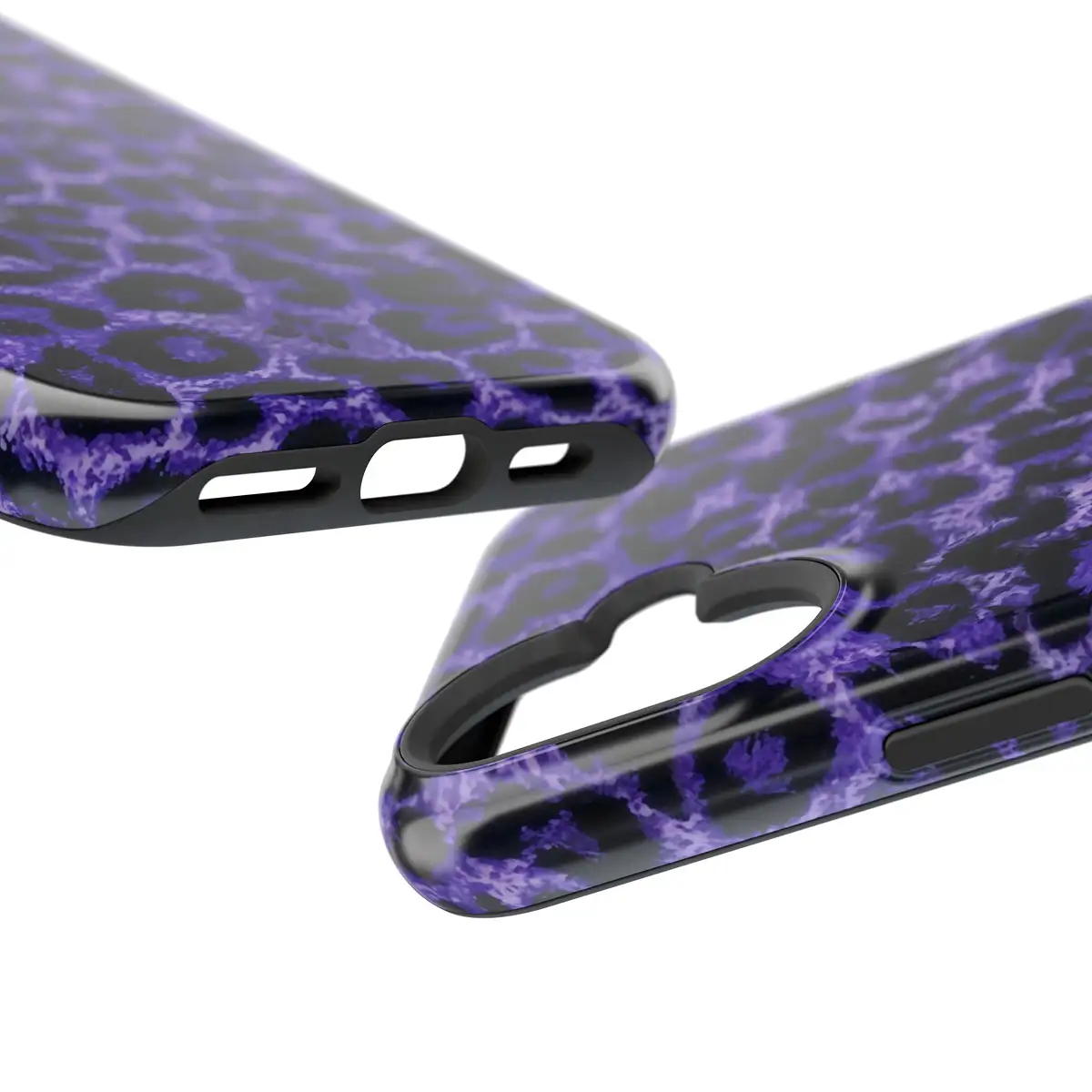 Indigo Leopard – iPhone 16 Case - Image 4