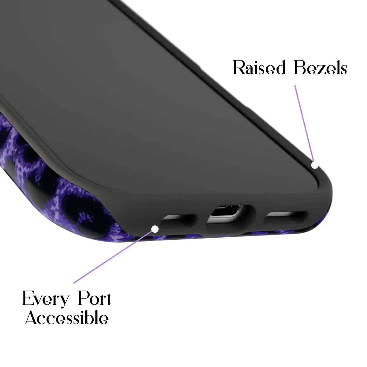 Indigo Leopard – iPhone 16 Plus Case - Image 5