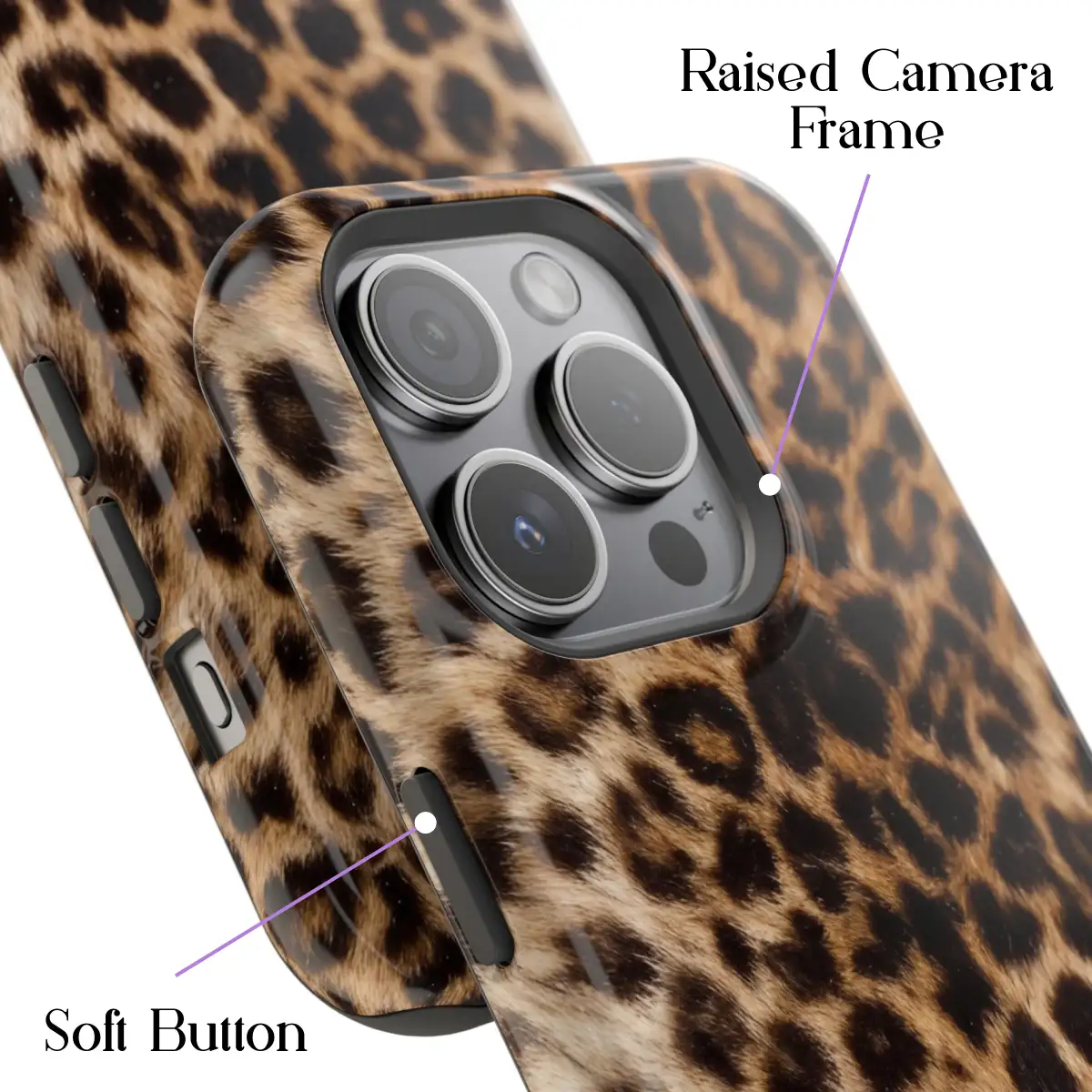 Amber Leopard – iPhone 15 Pro Case - Image 3
