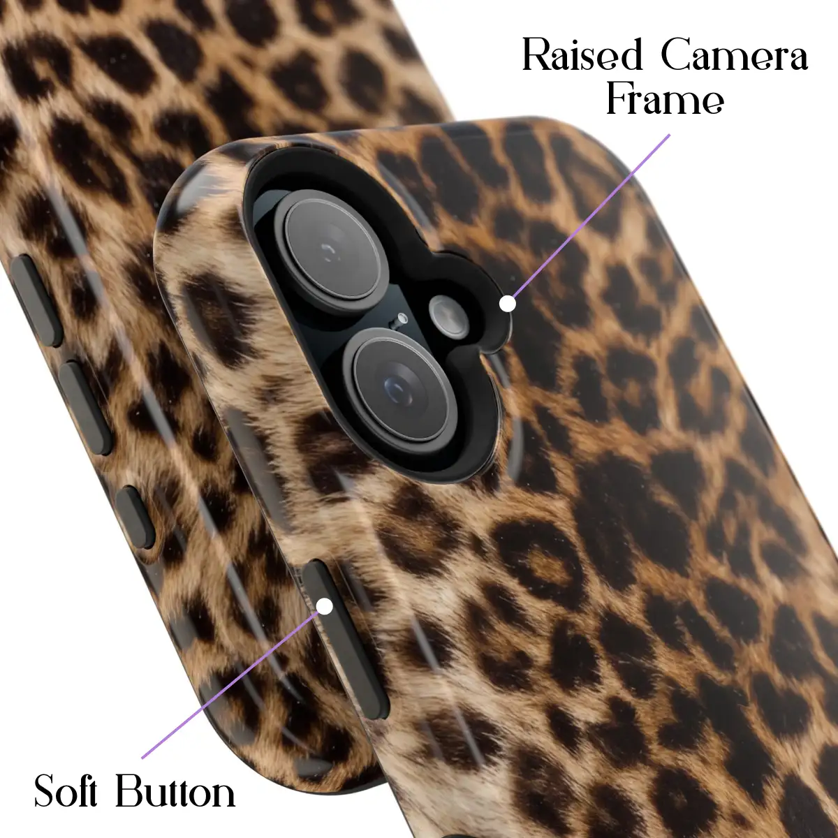 Amber Leopard – iPhone 16 Case - Image 3