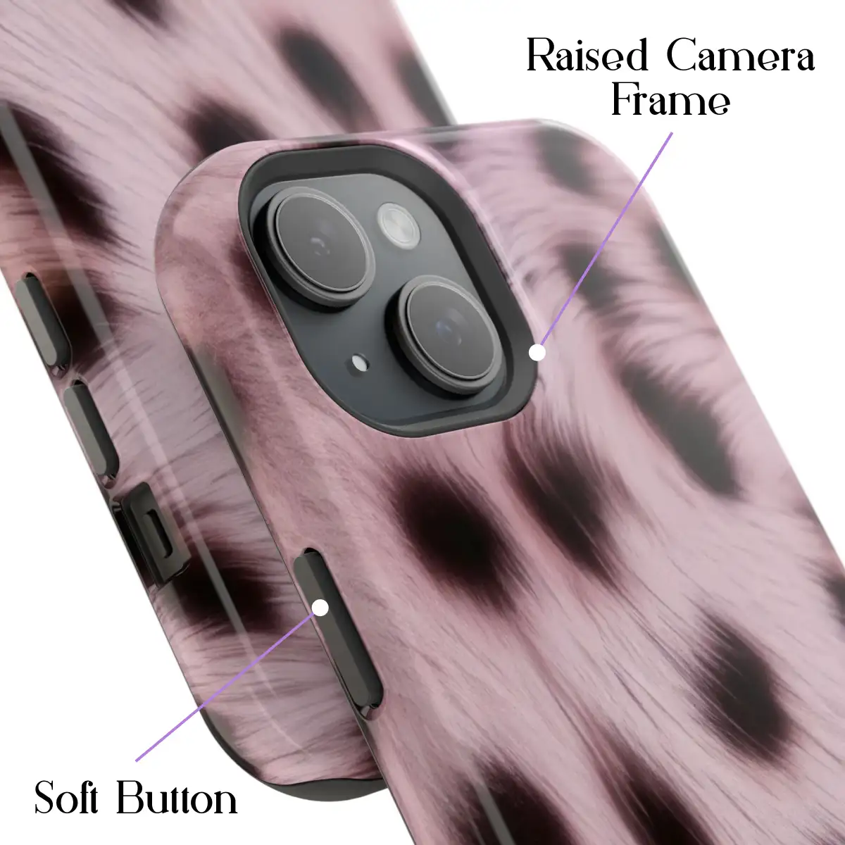 Blush Leopard – iPhone 15 Case - Image 3
