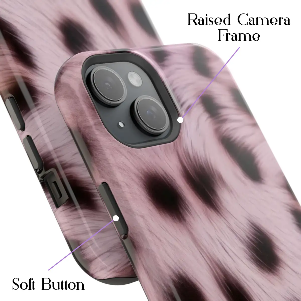 Blush Leopard – iPhone 15 Plus Case - Image 3